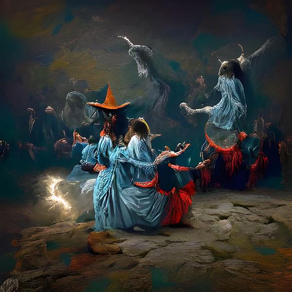 Witches Dancing At A Sabbath Ilya Chervony Wikiart Org