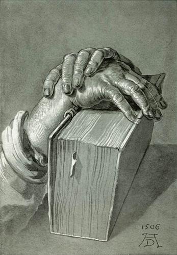 Hand Study with Bible - Albrecht Durer