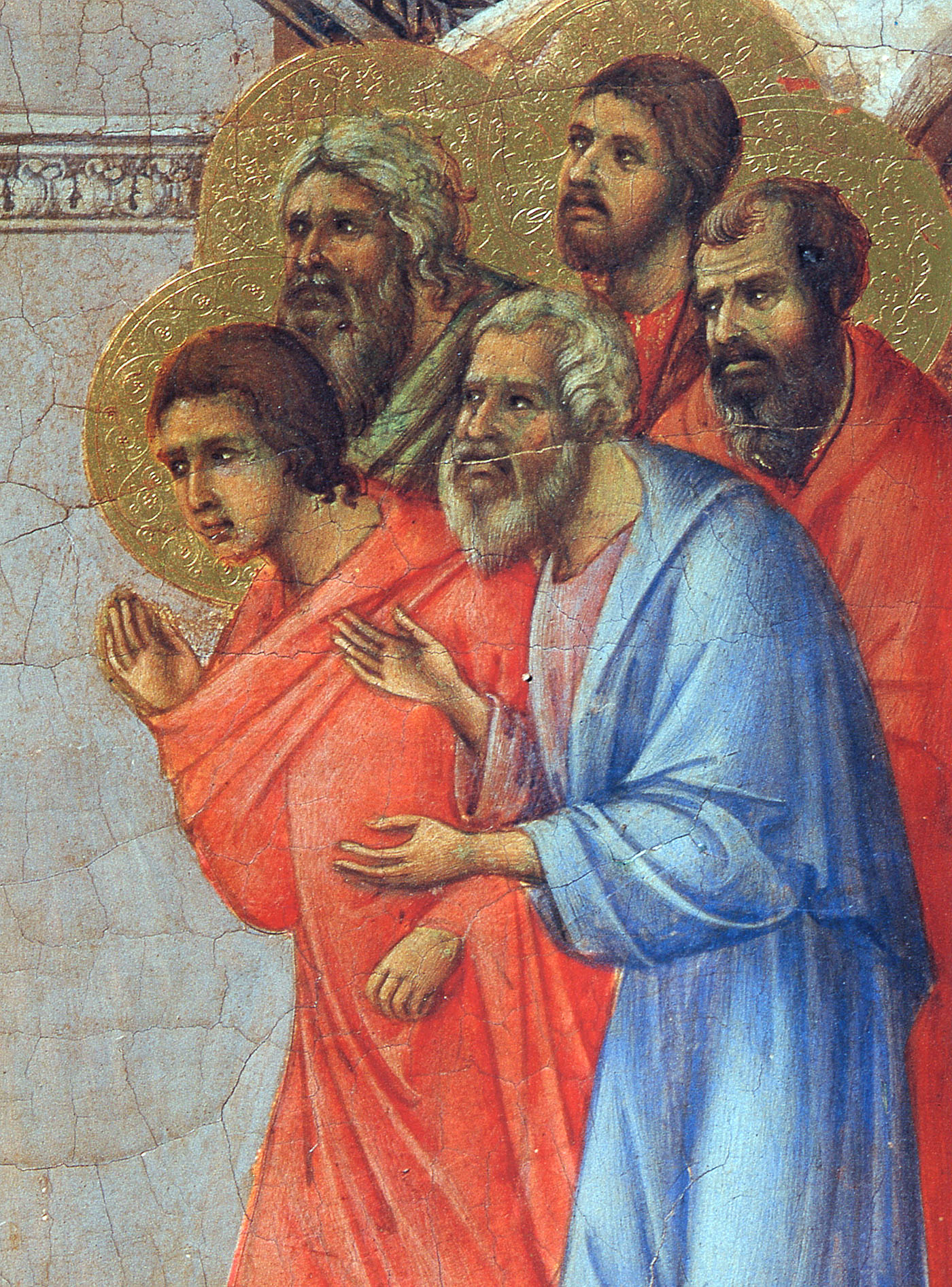 Appearance Of Christ To The Apostles (Fragment) - Duccio - WikiArt.org ...