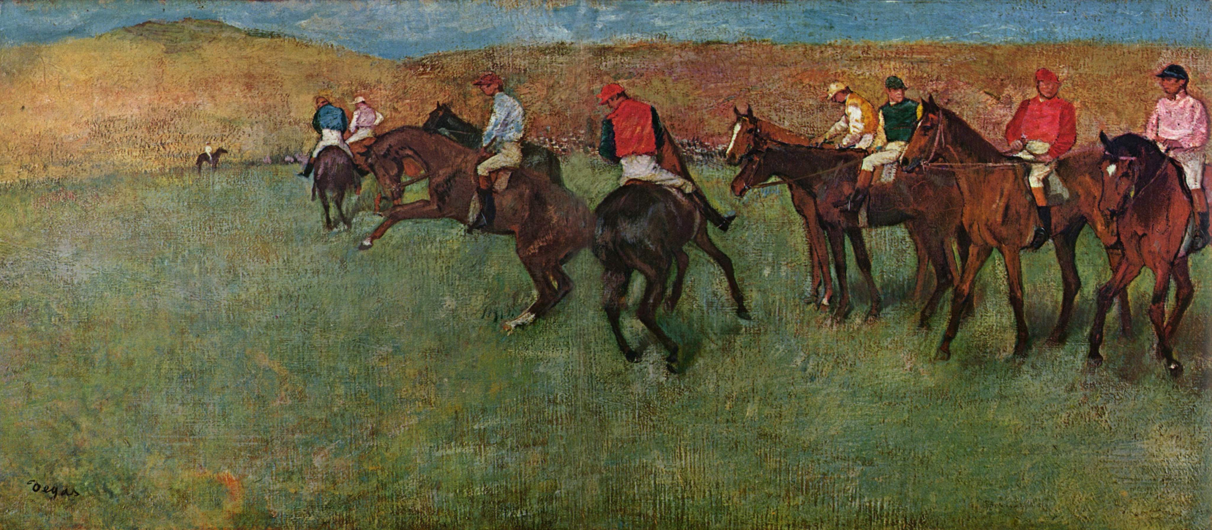 At the Races  Before the Start  Edgar Degas  WikiArt.org 