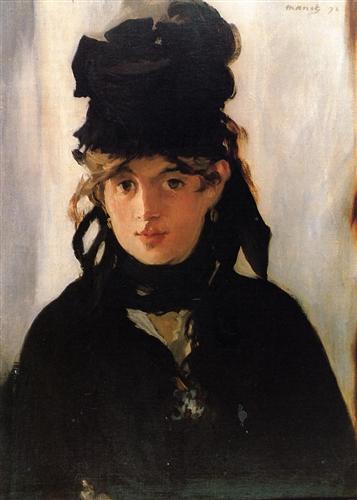 Berthe Morisot with a bouquet of violets - Edouard Manet