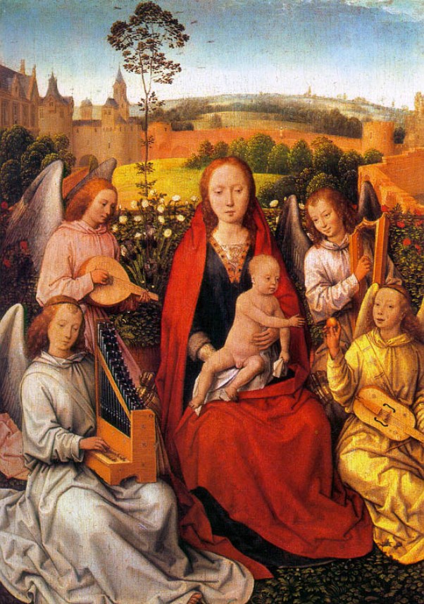 Virgin And Child With Musician Angels - Hans Memling - WikiArt.org ...