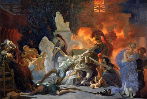 The Death of Priam - Pierre-Narcisse Guerin