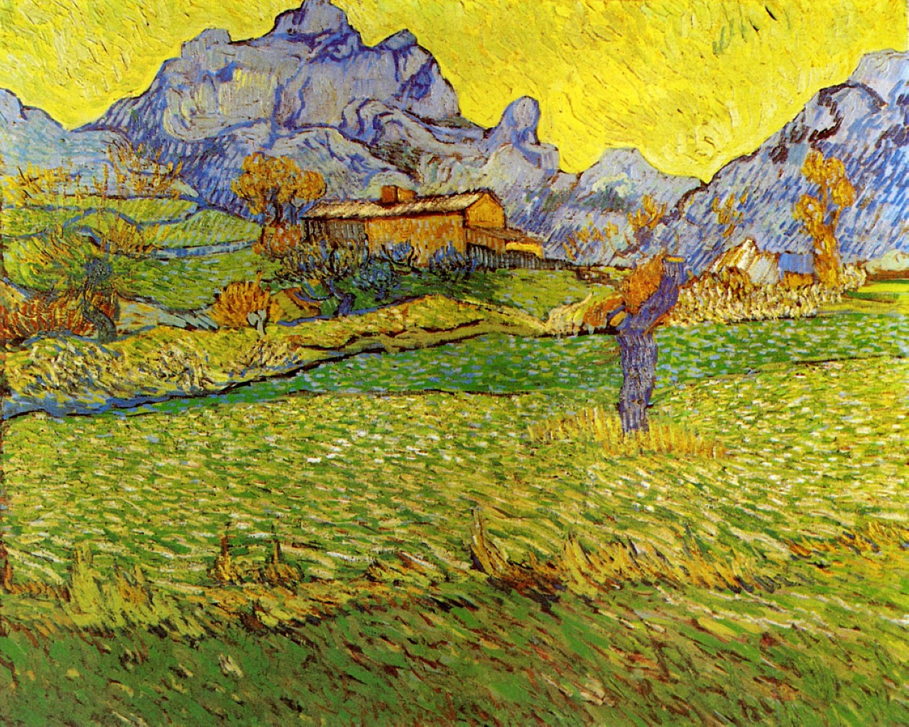 A Meadow In The Mountains - Vincent Van Gogh - WikiArt.org ...