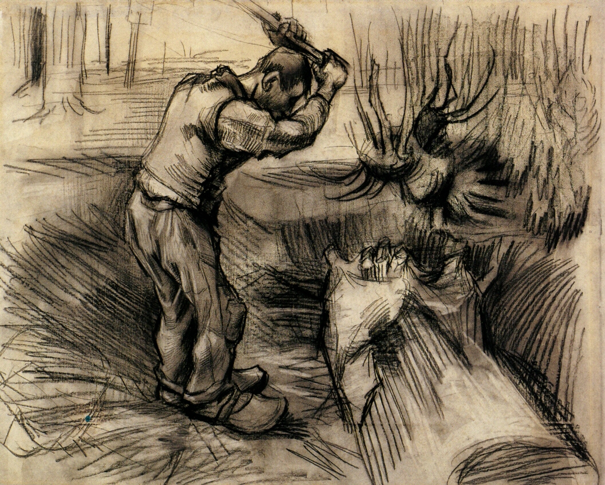 Woodcutter Vincent Van Gogh Wikiart Org Encyclopedia Of Visual Arts