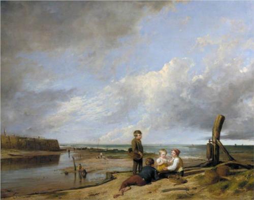 Shrimp Boys at Cromer, Norfolk  - William Collins