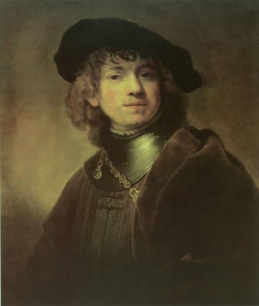Portrait of Rembrandt, 1896 - Камаль-оль-Мольк