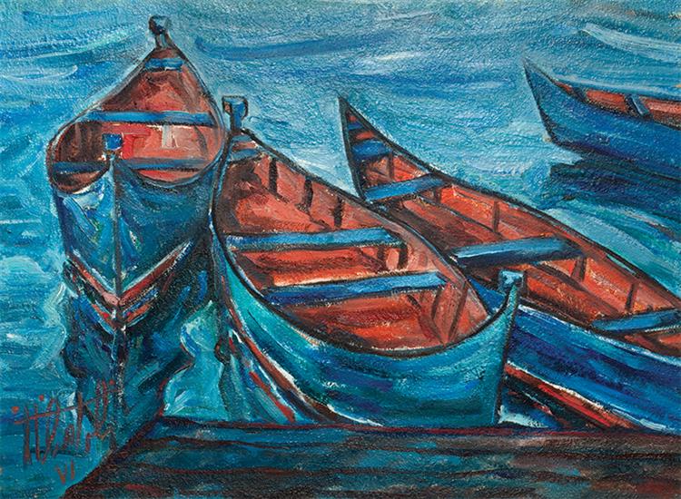 Four Boats, 1992 - Naser Ramezani