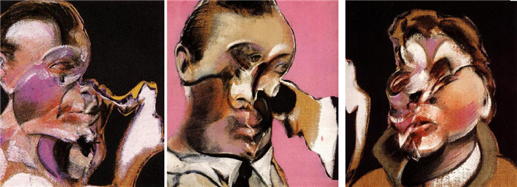Три этюда для Портрета, включая Автопортрет, 1969 - Френсис Бэкон