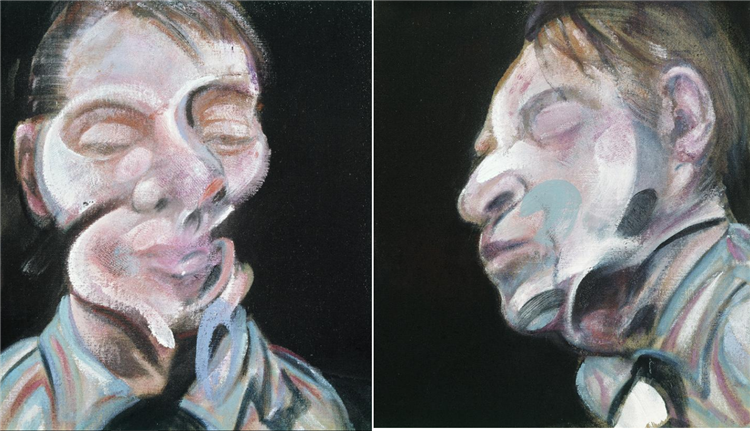 Two Studies for Self-Portrait, 1972 - Francis Bacon