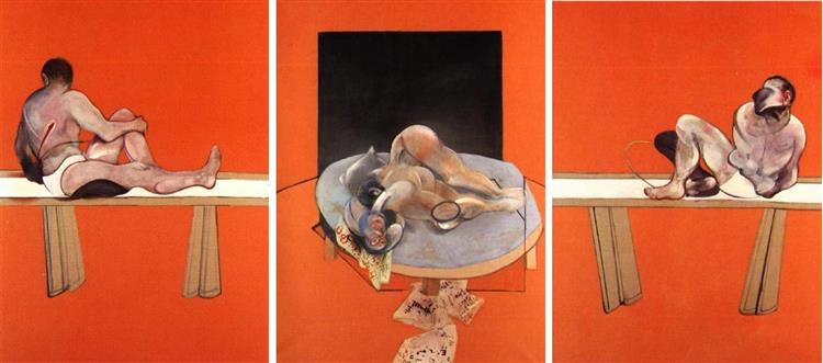 Триптих - Этюды для Человеческого тела, правая панель, 1979 - Френсис Бэкон