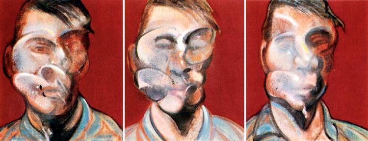 Three Studies for Self-Portrait, 1973 - 法蘭西斯‧培根