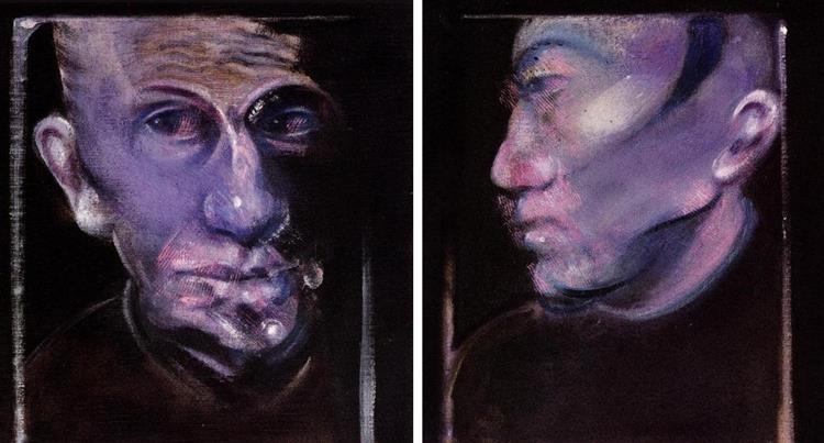 Two Studies for a Portrait of Richard Chopping, 1978 - Francis Bacon