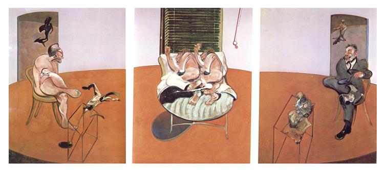 Two Figures Lying on a Bed with Attendants, 1968 - Francis Bacon