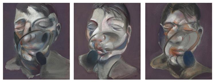Three Studies for Self-Portrait, 1974 - Френсіс Бекон