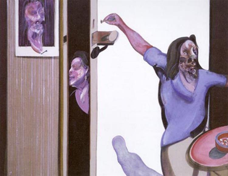 Три этюда для Изабеллы Роусторн, правая панель, 1967 - Френсис Бэкон