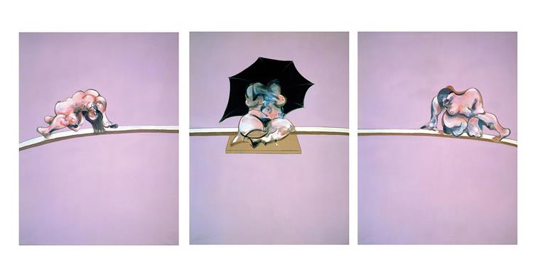 Триптих - Этюды для Человеческого тела, центральная панель, 1970 - Френсис Бэкон