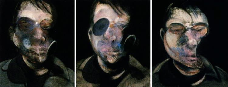 Three Studies for Self-Portrait, 1976 - Френсіс Бекон