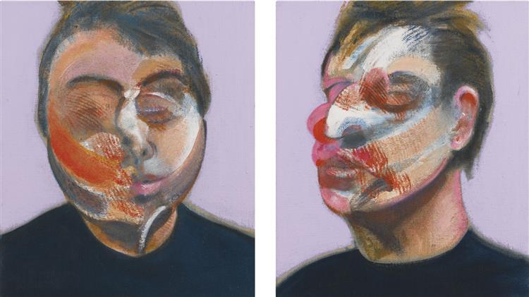 Two Studies for a Self-Portrait, 1970 - 法蘭西斯‧培根