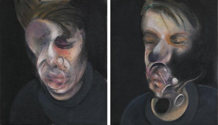 Two Studies for Self-Portrait, 1977 - Francis Bacon