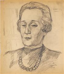 Portrait Of Anna Akhmatova - Мартирос Сарьян