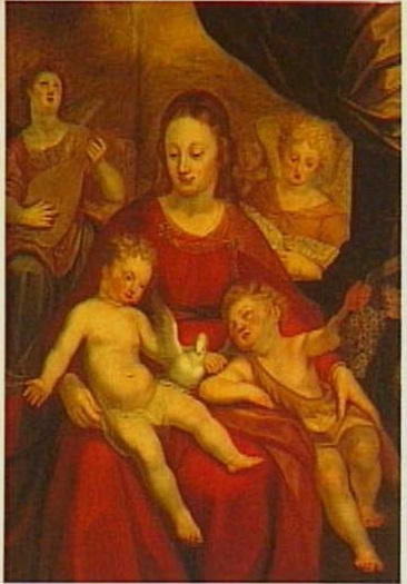 Mary and the Christ Child with John the Baptist - Adam van Noort