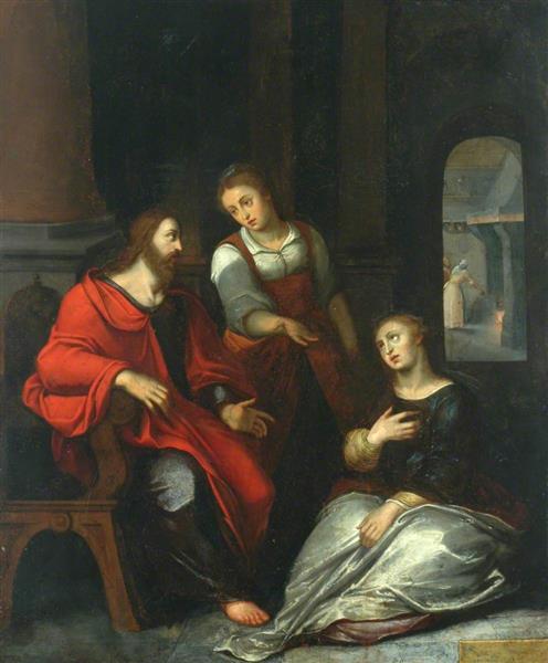Christ in the House of Martha and Mary - Otto van Veen