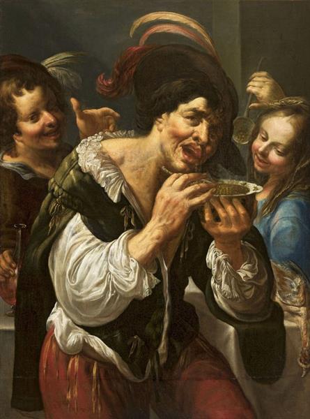 Georges et le bol de bouillon, 1610 - Georges Lallemant