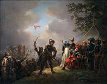 Dannebrog Falling from the Sky During the Battle of Lyndanisse, June 15, 1219 - Христіан Август Лоренцен