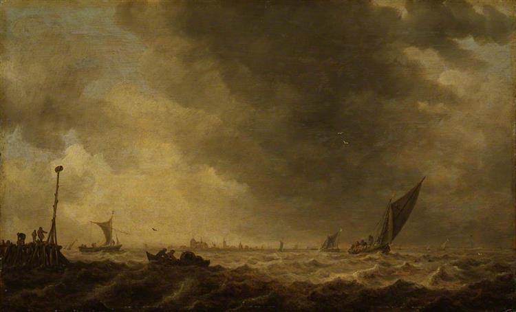 A River Estuary, 1639 - Jan van Goyen