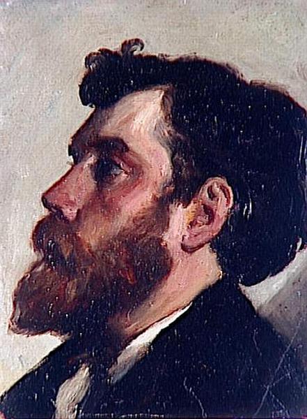Head of a Bearded Man, 1862 - Каролюс-Дюран