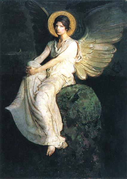Angel Seated on a Rock, 1899 - Abbott Handerson Thayer