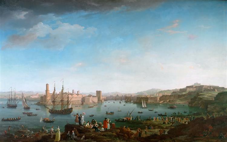 L'entrée du port de Marseille, 1754 - Клод Жозеф Верне