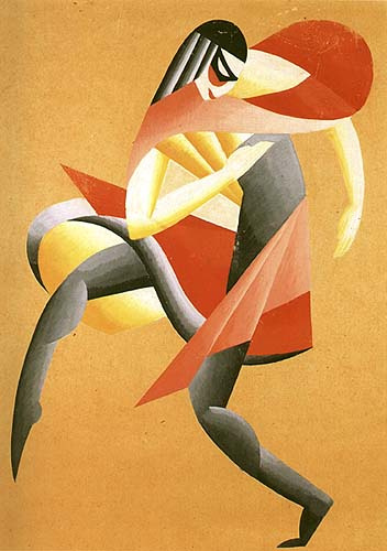 Mask. For the Ballet Studio of B.Nizhinskaya, 1919 - Вадим Георгиевич Меллер