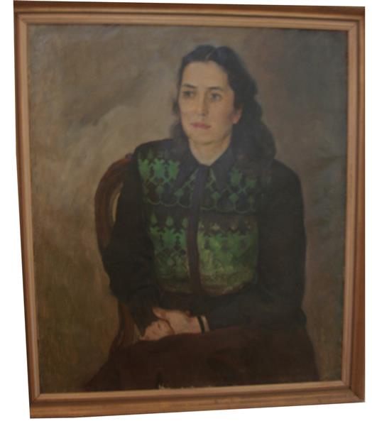 Portrait of the Famous Ukrainian Artist Tatiana Yablonska - Адальберт Михайлович Эрдели