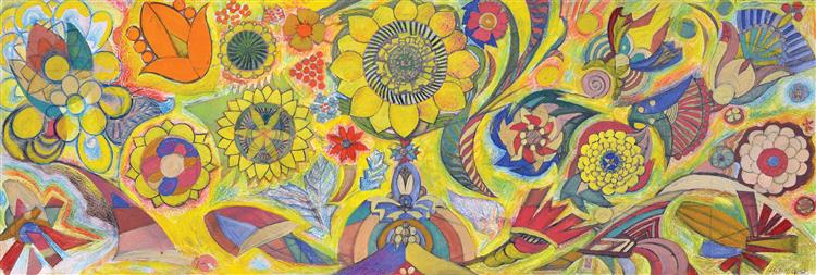 Ескіз для мозаїки, c.1960 - Алла Горська