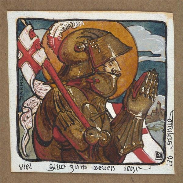Knight in Prayer - Léo Schnug