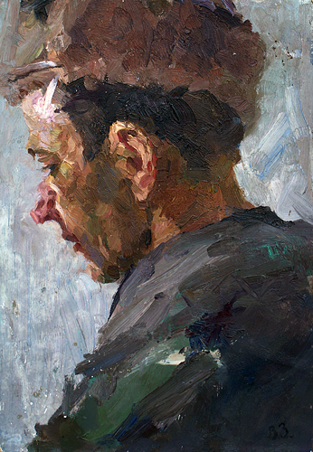 Male Portrait, 1957 - Виктор Иванович Зарецкий