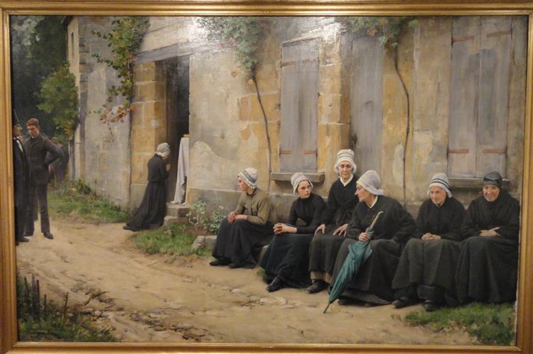 A Village Funeral in Brittany, 1891 - Чарльз Спарк Пирс