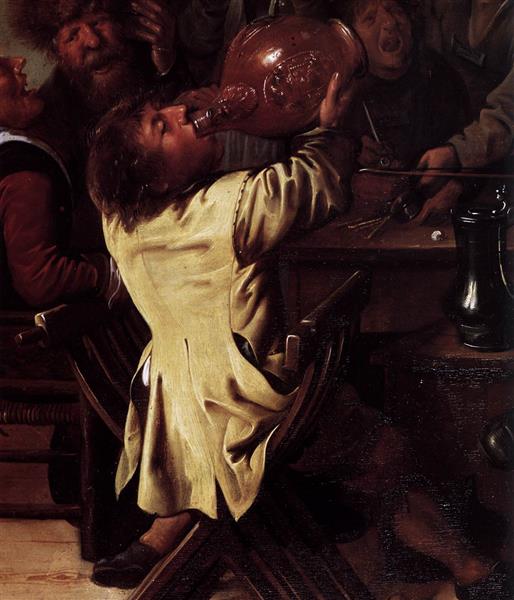 The King Drinks (detail), 1637 - Jan Miense Molenaer