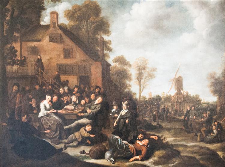 Village feast, 1644 - Ян Мінзе Моленар