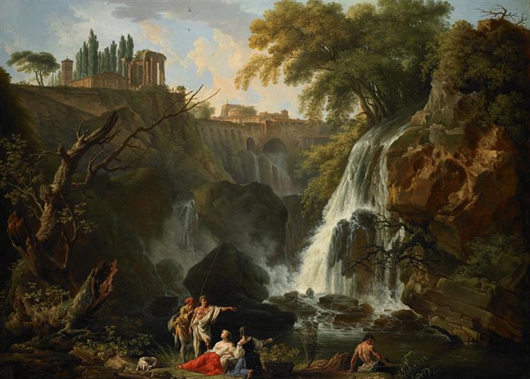 The Cascade at Tivoli, 1750 - Клод Жозеф Верне