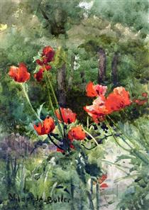 Garden Poppies - Mildred Anne Butler