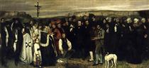 Entierro en Ornans - Gustave Courbet