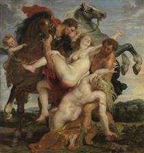 Der Raub der Töchter des Leukippos - Peter Paul Rubens