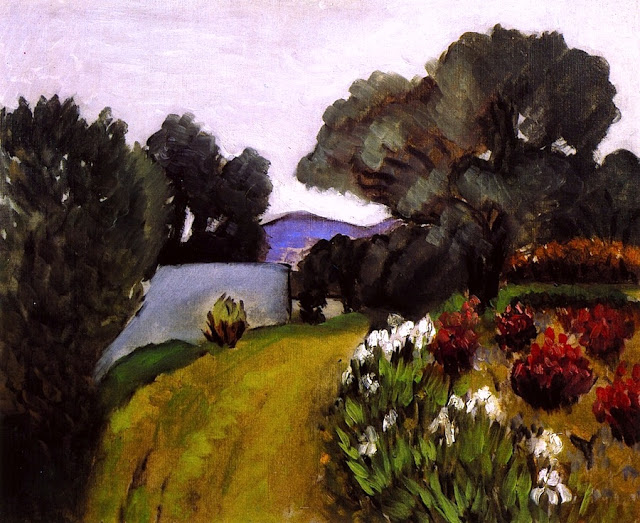 У гарній сільській місцевості, сад ірисів, 1919 - Анрі Матісс