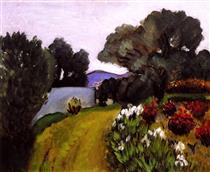 In the Nice Countryside, Garden of Irises - Henri Matisse