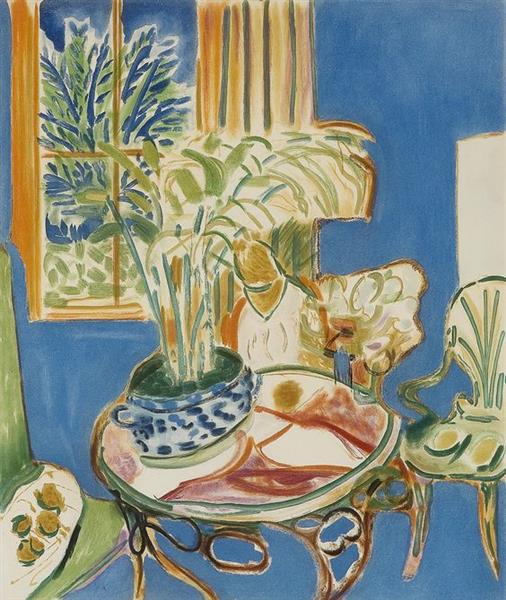 Blue Interior, 1947 - Henri Matisse - WikiArt.org