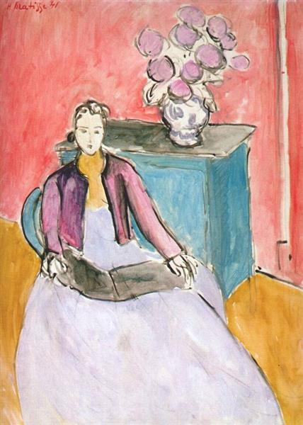 Жінка в рожевому інтер'єрі, 1941 - Анрі Матісс