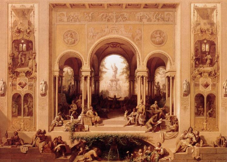 the Arts Flourishing in Munich, 1861 - Wilhelm von Kaulbach